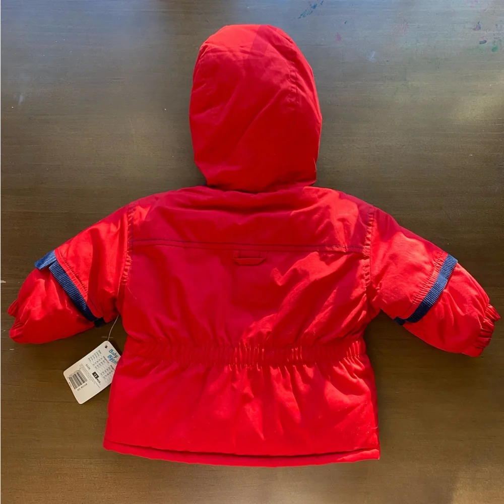 Vintage Baby B’gosh NWT Winter Coat Red Navy Beaver 12 Months Dead Stock Boy